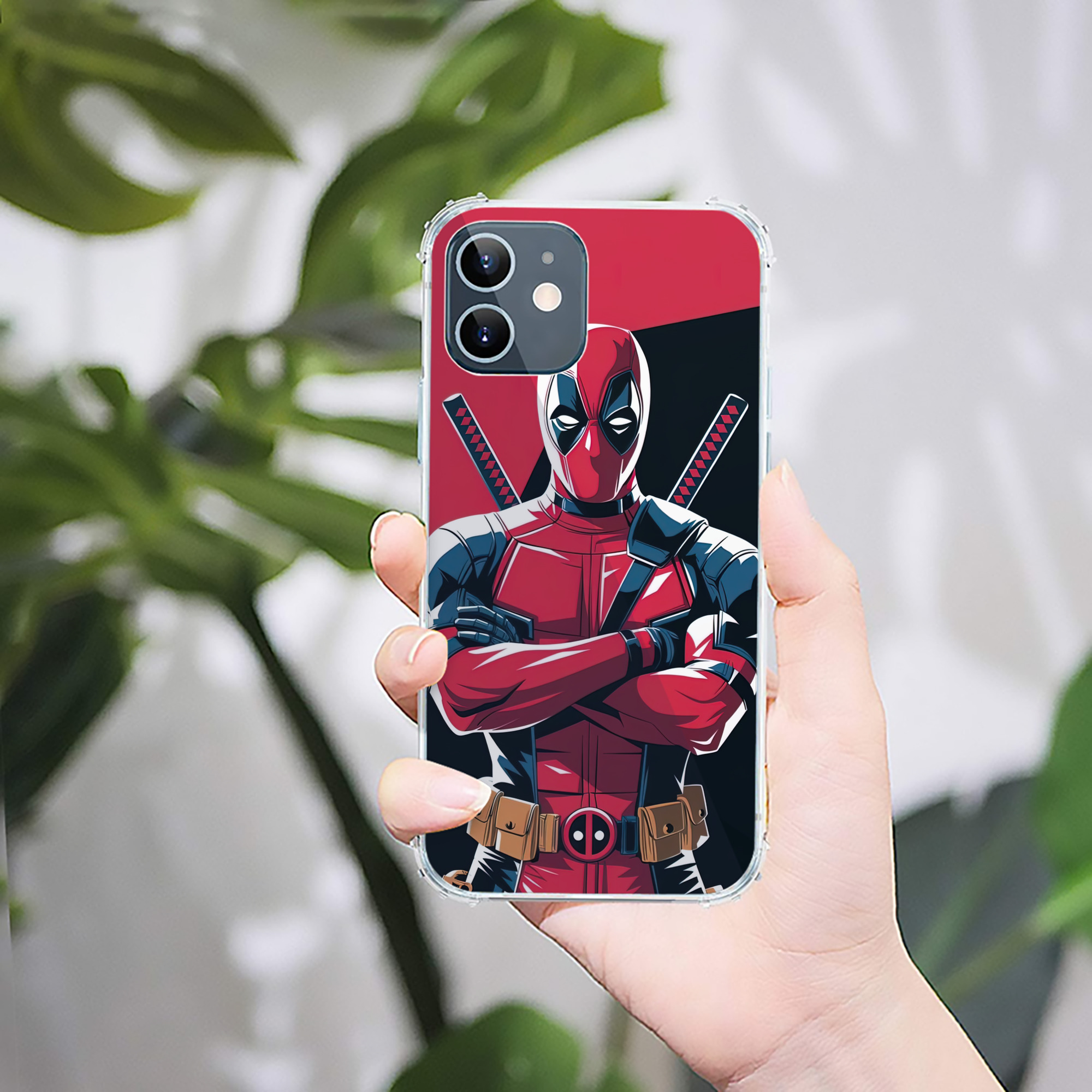 （画像用） Deadpool デッドプール 【iPhone 12シリーズ対応】透明スマホケース（クリアソフトケース）